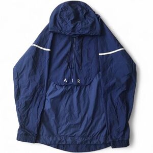 Nike Air Max 97 Hooded Anorak Windbreaker Jacket Navy Blue | Size Large